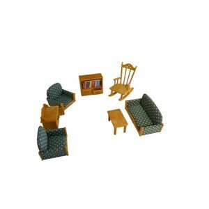 Vintage 1985 Epoch Dollhouse Furniture Set Sylvanian Families Calico Critters Er